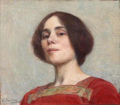 Self-portrait, 1903 by Elin Danielson Gambogi